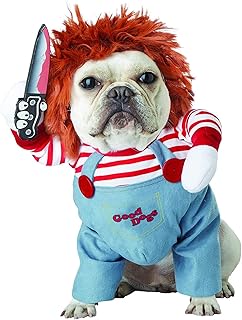 Costume de poupée mortelle pour chien fantaisie cosplay costumes d'halloween amusants