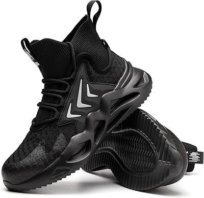 Taerdun bottes hautes respirantes en acier inoxydable pour hommes, chaussures de sécurité