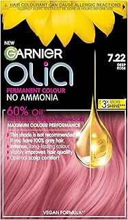 Teinture permanente garnier olia deep rose, couverture 100 % des cheveux gris