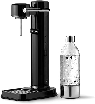 Machine à eau gazéifiée (soda) ark model 3, noir et argent chromé