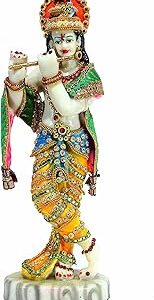 Statue en résine esplanade krishna kishan murti idol (11 pouces) multicolore (812j). Des produits authentiques à prix réduits sur Diaytar Sénégal