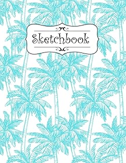 Carnet de croquis : carnet de croquis de palmiers pour enfants, papier à
