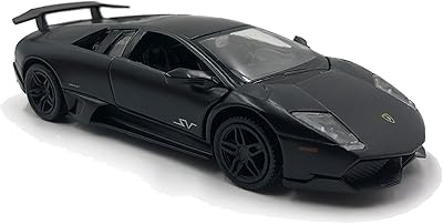 Imus q® supercar de collection noire sous licence officielle à l'échelle 1:36