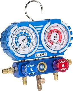 Inclake r134a, manomètre haute basse pression r12 sans tuyau, kit de recharge ca