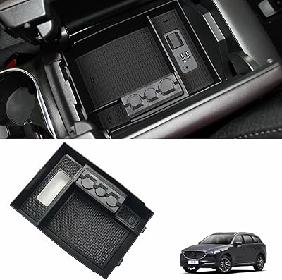 Organisateur de console centrale compatible avec mazda cx-9 cx 9