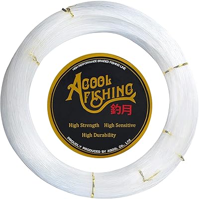 Ligne de pêche monofilament transparente ultra solide et résistante à l'abrasion agoolligne