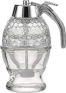Distributeur de sirop de miel verre avec support de rangement 8 oz