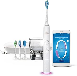 Brosse à dents électrique intelligente philips sonicare diamondclean, modèle hx9924, blanche