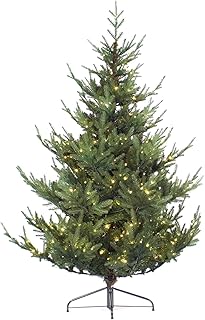 Arbre de noël artificiel pré-éclairé avec 500 lumières et support avec 8 modes