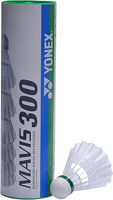 Balles de badminton yonex mavis 300 à vitesse lente, couverture verte, 6 balles