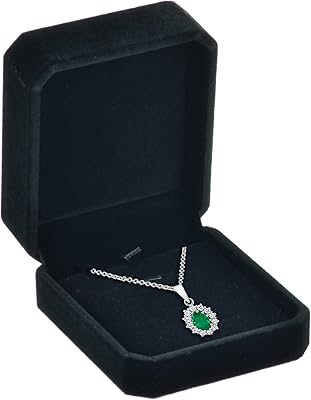 Boîte à colliers en velours gif house présentoir bijoux et boîte cadeau