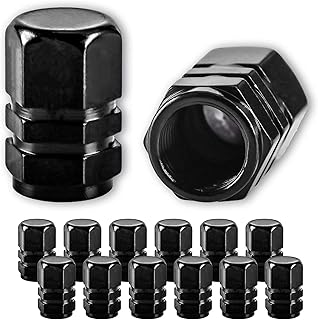 Bouchons de valve de pneu castowave (12 pièces) tige robustes anti-poussière conception