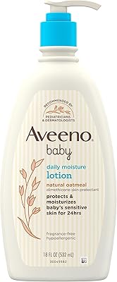 Aveeno baby lotion hydratante quotidienne pour peau sensible à l'avoine colloïdale naturelle