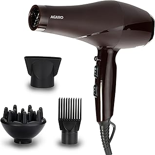 Sèche-cheveux professionnel agaro hd-1120 2000w avec moteur ac concentrateur diffuseur peigne air chaud