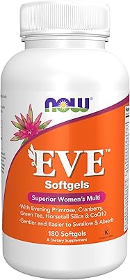 Now evetm multivitamine pour femmes avec onagre, canneberge, thé vert, silice de prêle