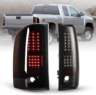 Feux arrière led autowiki pour chevy silverado 1500 2500hd 3500hd 2007-2013 ensemble