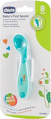 Chicco baby first spoon, bleue (8 mois et plus)
