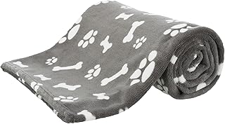 Couverture en peluche trixie pour chiens de kenny, gris, grande taille 150 x