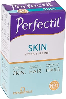 Complément alimentaire perfectyl vitabiotics plus pour favoriser une peau saine, paquet de 56