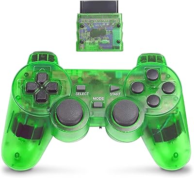 Manette sans fil dual shock playstation 2, télécommande compatible avec playstation 2
