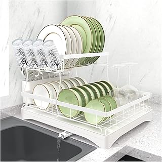 Égouttoir à vaisselle avec égouttoir 2 niveaux grand support de planche découper amovible