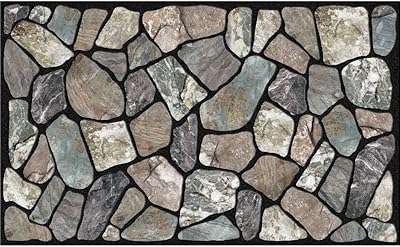 Tapis design en pierre grise apache mills, 18 x 30 pouces