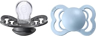 Bavoirs-tétines supreme en silicone taille 1 - pour bébés (0-6 mois) 2 pièces
