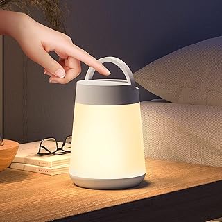 Veilleuse de chevet led à capteur tactile pour enfants, lampe portable alimentée