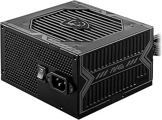Alimentation msi mag a550bn 550 w 80+ bronze, ventilateur 120 mm à faible