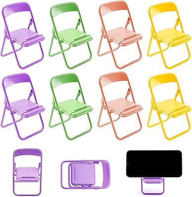 Joli support de téléphone pliable pour mini chaise de bureau mini support