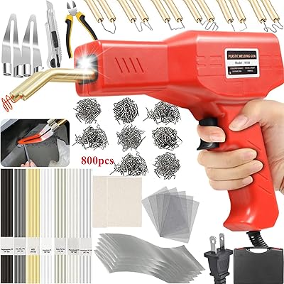 Outil de soudage plastique 150 w kit 2 en 1 pistolet