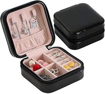 Petite boîte à bijoux portable, sac de rangement pour femmes, sac de voyage avec fermeture éclair, petit sac de rangement pour bagues, boucles d'oreilles, bracelets. Découvrez Diaytar, la marketplace sénégalaise qui révolutionne vos achats en ligne