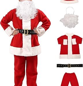 Costume de père noël en flanelle de luxe, ensemble complet de déguisements de noël pour garçons. Diaytar : Le choix malin des consommateurs sénégalais