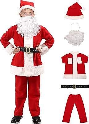 Costume de père noël en flanelle de luxe, ensemble complet de déguisements de noël pour garçons. Diaytar : Le choix malin des consommateurs sénégalais