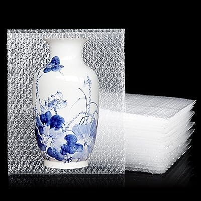 50pcs 12" x 16" sacs à bulles transparents, grand sac à bulles, sac
