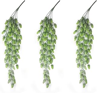 Aivoriuy 3 pièces guirlande de fleurs de houblon artificielles plantes de guirlande de vigne à suspendre au mur faux houblon plantes artificielles suspendues vert givré 70cm de longueur verdure pour décor de fleurs de porche intérieur et extérieur. Catalogue géant, prix mini chez Diaytar Sénégal
