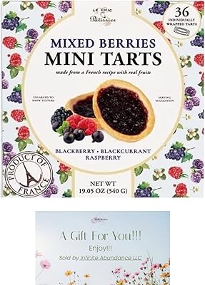 Mini tartelettes aux fruits mélangés le chic patissier 36 unités produit de france
