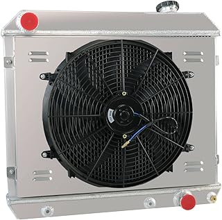 Alloyworks noyau de radiateur en aluminium à 4 rangées + carénage + ventilateur