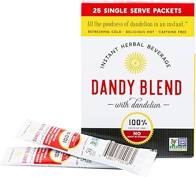 Dandy blend, boisson instantanée à base de plantes avec pissenlit, sans caféine, 25