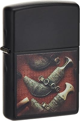 Zippo 218-ci405081 khanjars omanais coupe-vent réguliers, noir mat