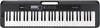 Clavier électronique portable casio ct-s300ad 61 touches tactiles avec adaptateur secteur inclus, noir