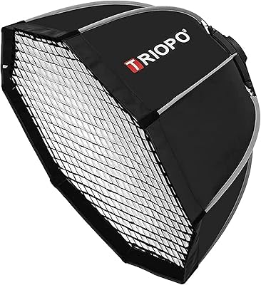Boîte à lumière octogonale pliable portable triobo k90 avec lampe de studio flash