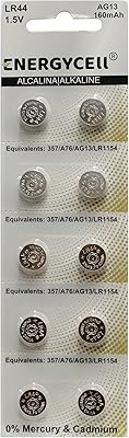 Batterie alcaline energy cell lr44 - ag13 1,5 v (1 x 10 pièces)