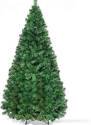 Sapin de noël artificiel gobless de 6 pieds avec pieds en métal massif