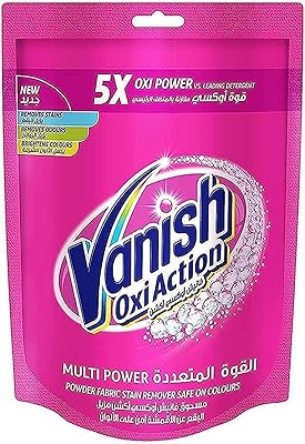 Détachant à lessive vanish pour vêtements colorés et blancs sachet de poudre