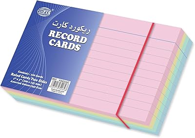 Papier d'enregistrement à rayures couleur fsic534c, 240 g/m2, multicolore, 5 x 3 pouces