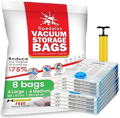 Sacs de rangement sous vide - paquet de 8