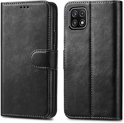 Coque de protection pour samsung galaxy a22 5g étui en cuir