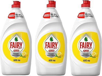 Savon liquide à vaisselle fairy au citron et force alternative blanchissant