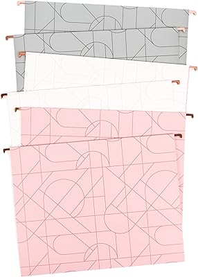 U brands - magnifiques dossiers suspendus modernes, format lettre, couleurs assorties, paquet
